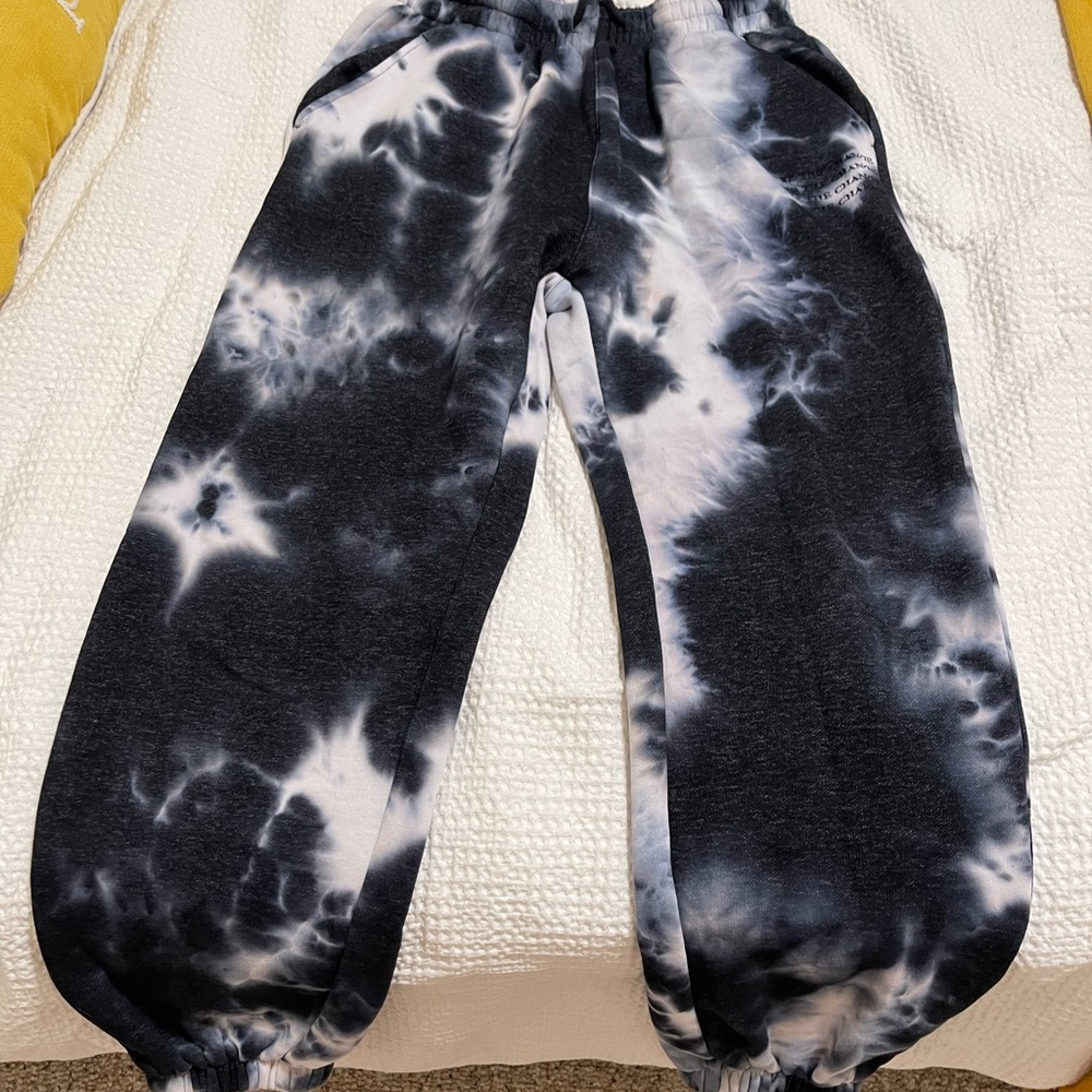 Balance Athletica Tie-Dye Joggers - Black and White